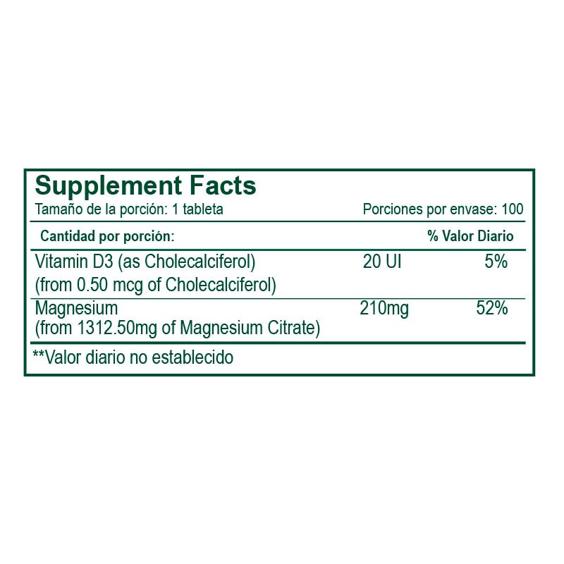 CITRATO DE MAGNESIO + VITAMINA D3