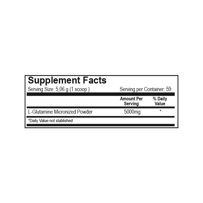 L-GLUTAMINE 5000 MG 300 G – HARMONIOUS
