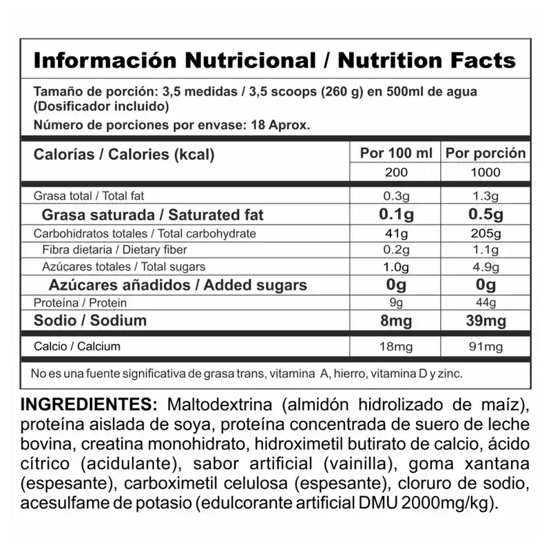MEGAPLEX CREATINE POWER VAINILLA 10 LB – NUTRAMERICAN