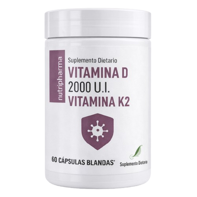 VITAMINA D3 + VITAMINA K2 60 CÁPSULAS – DIVAC