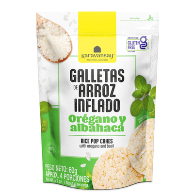 GALLETAS ARROZ ORGANO Y ALBACHA 60 GR