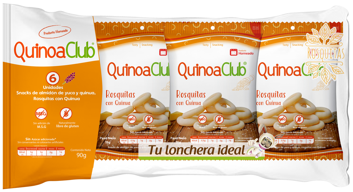 ROSQUITAS DE QUINUA NATURALES X 6 UND - QUINUACLUB
