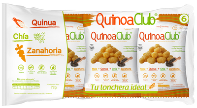 Snack Quinua, Chía y Zanahoria x 6 und – QuinuaClub