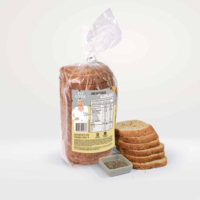 PAN TAJADO INTEGRAL CON AJONJOLÍ X 440 GR - FIT COOK