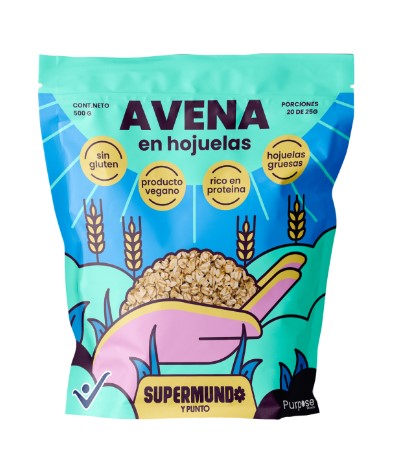 AVENA EN HOJUELA SIN GLUTEN 500 G – SUPERMUNDO Y PUNTO