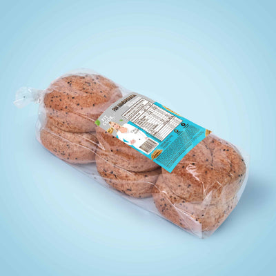 PAN HAMBURGUESA INTEGRAL MULTIGRANOS X 540 GR - FIT COOK