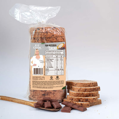 PAN TAJADO CON CACAO X 440 GR - FIT COOK