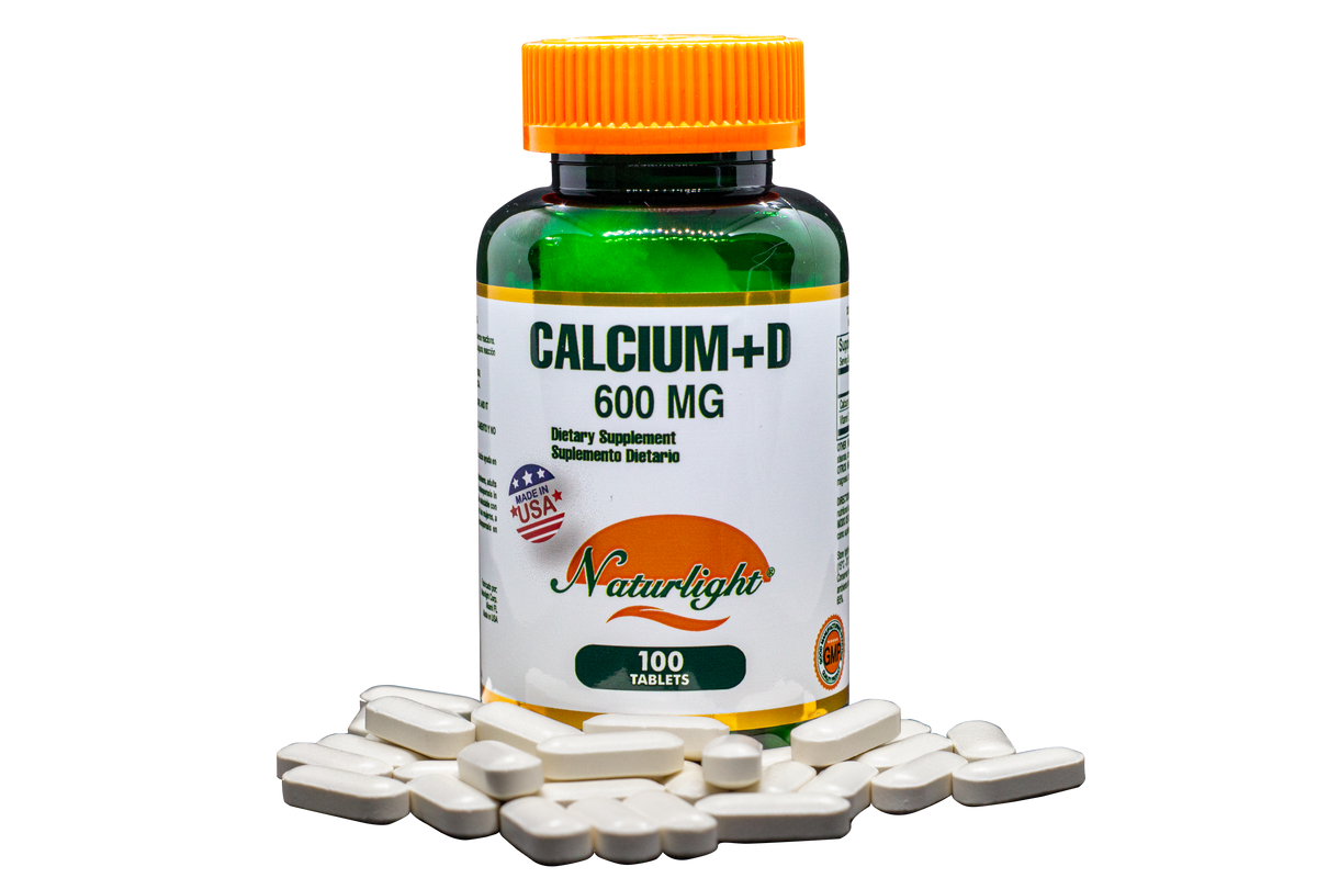 Calcium 600 + D 100 Tabletas – Naturlight