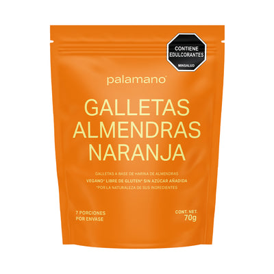 GALLETAS ALMENDRAS NARANJA X 70 GR - PALAMANO