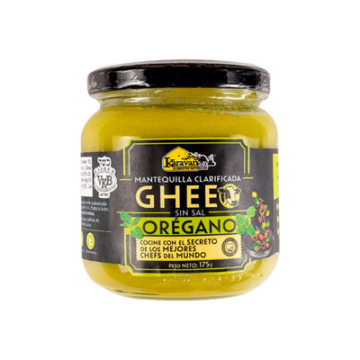 GHEE MANTEQUILLA CLARIFICADA CON OREGANO FRASCO VIDRIO 175G