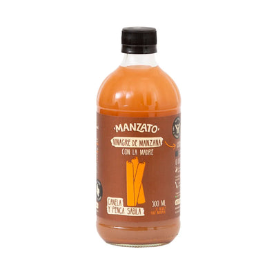 VINAGRE DE MANZANA CON CANELA Y PENCA DE SABILA X 500 ML - MANZATO