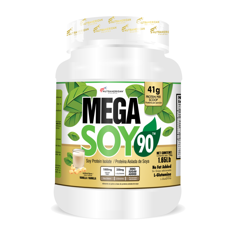 Mega Soy 90 Vainilla 1,65 lb – Nutramerican