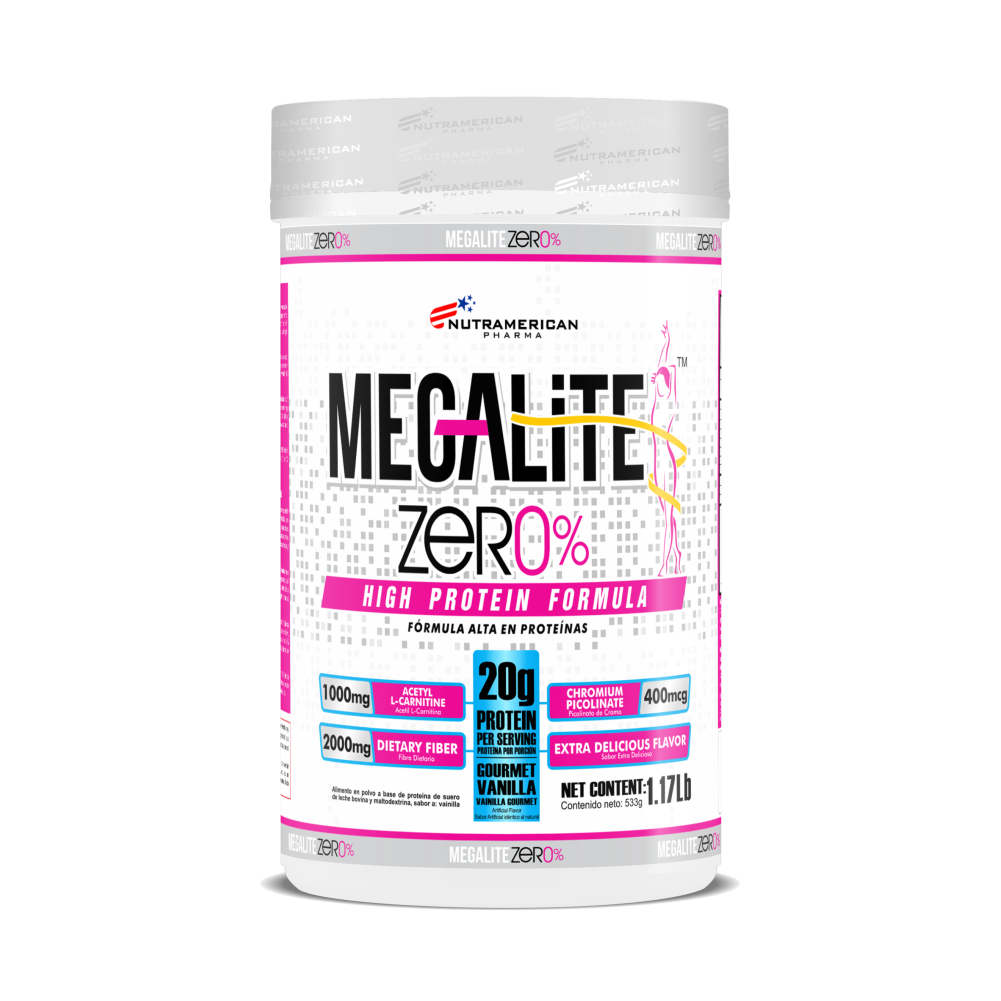 MEGA LITE ZERO% 1,17 LB – NUTRAMERICAN