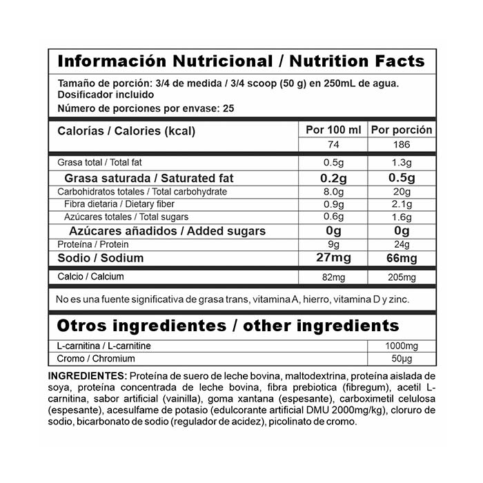 MEGAPLEX LITE VAINILLA 3 LB – NUTRAMERICAN