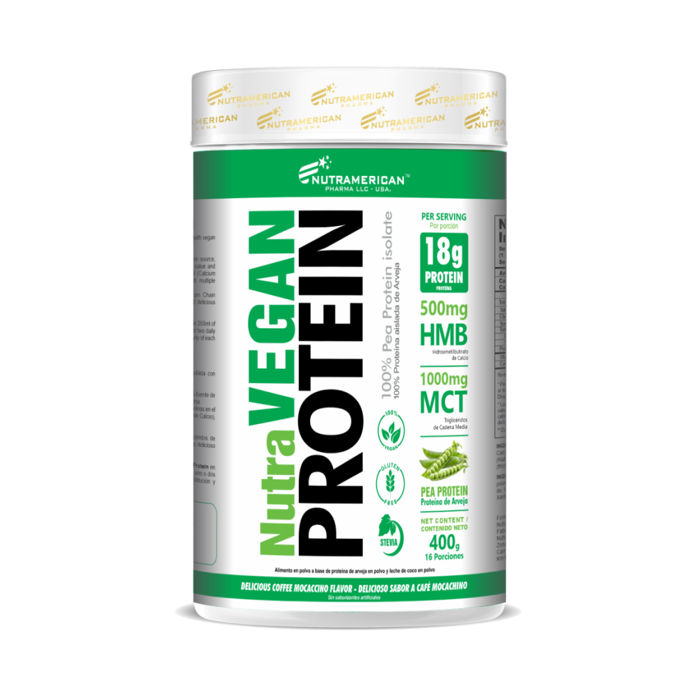 NUTRA VEGAN PROTEIN MOCACCINO 400 G – NUTRAMERICAN