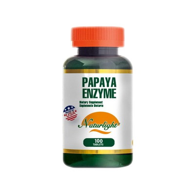 Papaya Enzymes 100 Tabletas – Naturlight