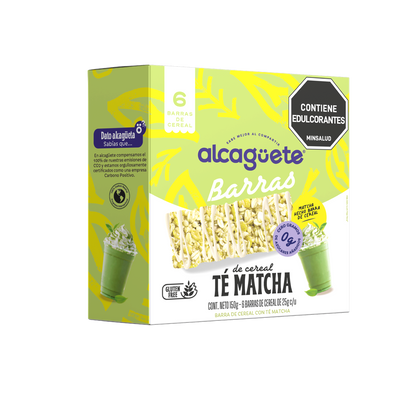 BARRAS TÉ MATCHA X 6 UND 150 G – ALCAGÜETE