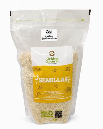 SEMILLA DE AJONJOLÍ DESCORTEZADO 250 G – ORIGEN NATURAL