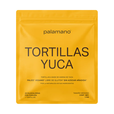 TORTILLA YUCA X 175 GR - 7 UND - PALAMANO