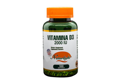 Vitamina D3 2000 UI 100 Softgels – Naturlight