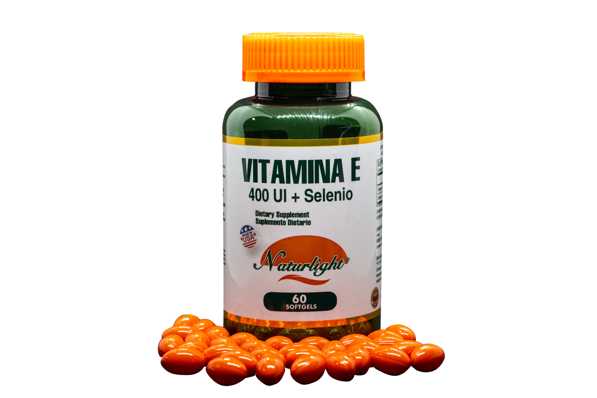 Vitamina E 400 UI + Selenium 60 Cápsulas – Naturlight