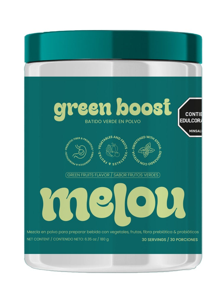 GREEN BOOST – BATIDO VERDE EN POLVO – MELOU
