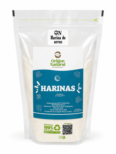 HARINA DE ARROZ 500 G – ORIGEN NATURAL