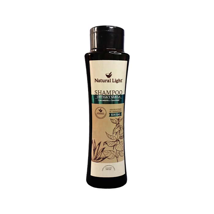 SHAMPOO ORTIGA Y SÁBILA – NATURAL LIGHT