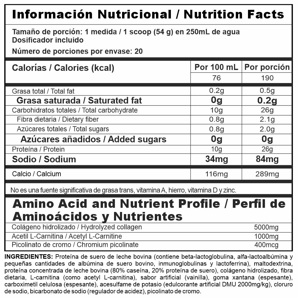BIPRO LITE VAINILLA 2,4 LB – NUTRAMERICAN