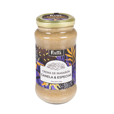 CREMA DE MARAÑÓN CANELA & ESPECIAS 240 G – NUTTI
