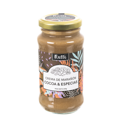 CREMA DE MARAÑÓN COCOA & ESPECIAS 240 G – NUTTI