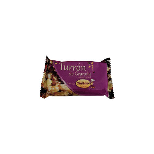 TURRÓN SURTIDO 25 G (AJONJOLÍ, MANÍ Y GRANOLA) – TOSTAO