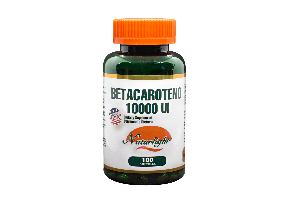 Betacarotene 10000 UI 100 Softgels – Naturlight