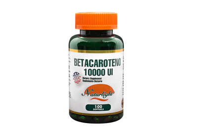 Betacarotene 10000 UI 100 Softgels – Naturlight