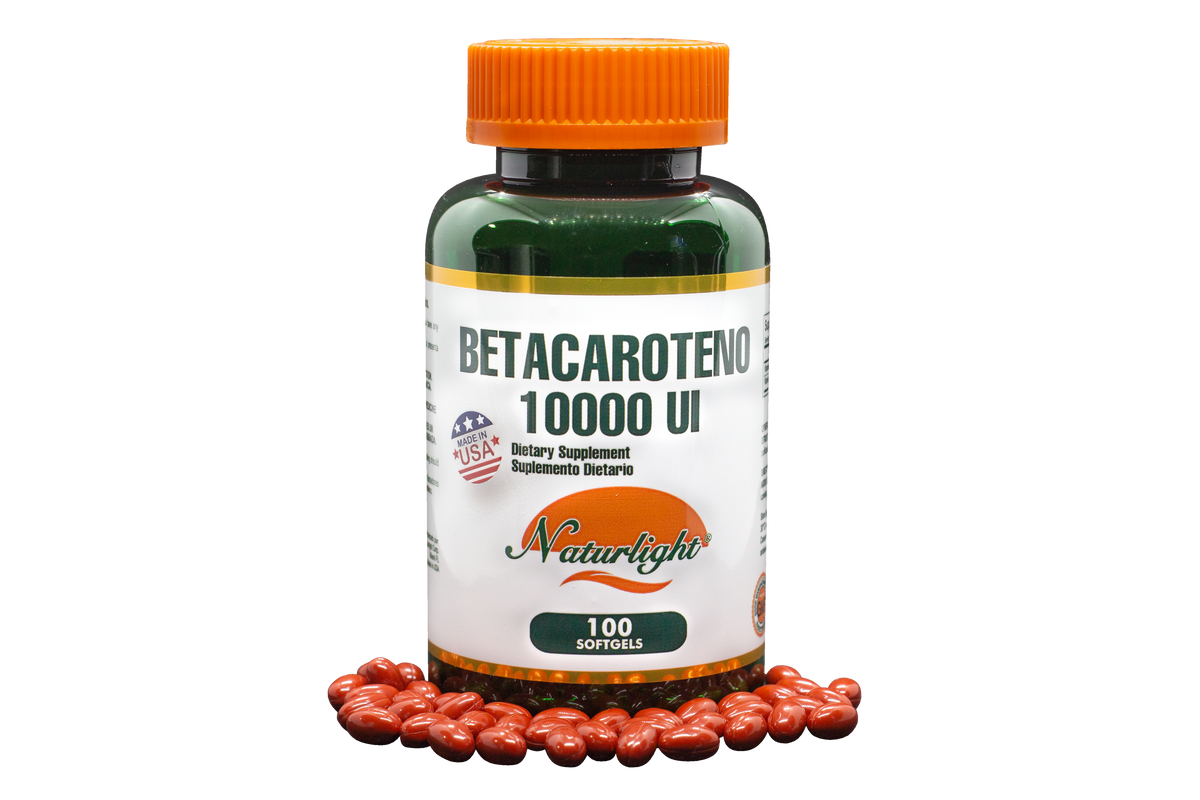 Betacarotene 10000 UI 100 Softgels – Naturlight