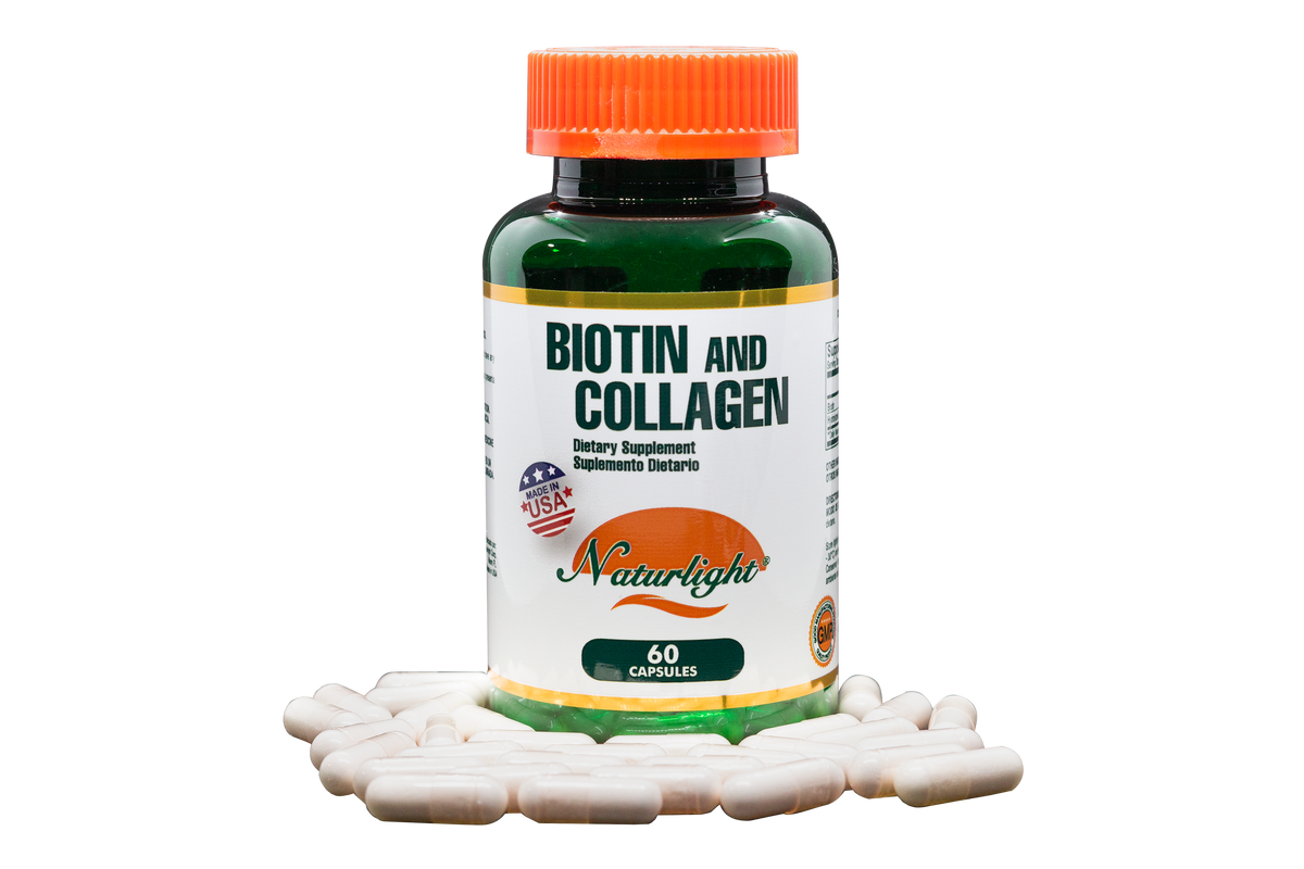 Biotin Plus Collagen 60 Cápsulas – Naturlight