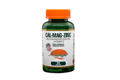Cal-Mag-Zinc + D 90 Tabletas – Naturlight