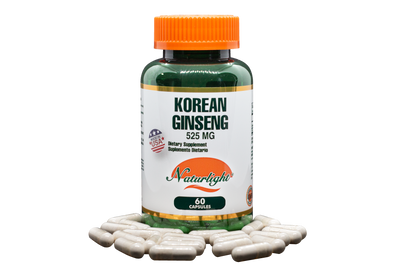 Korean Ginseng 525 mg 60 Cápsulas – Naturlight
