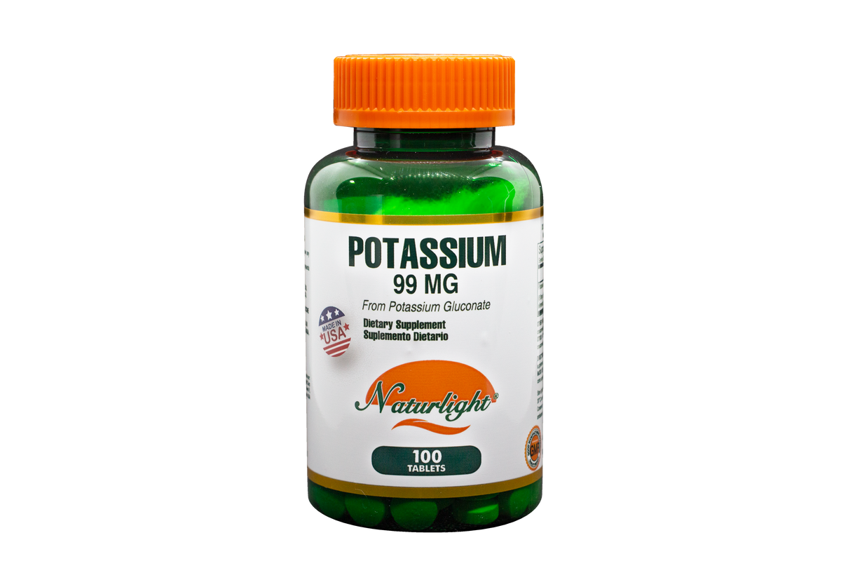 Potassium 99 mg 100 Tabletas – Naturlight