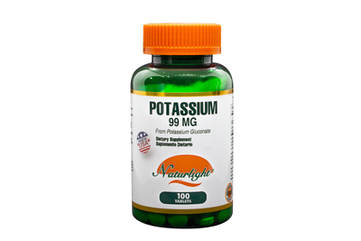 Potassium 99 mg 100 Tabletas – Naturlight