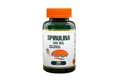 Spirulina 500 mg 100 Tabletas – Naturlight