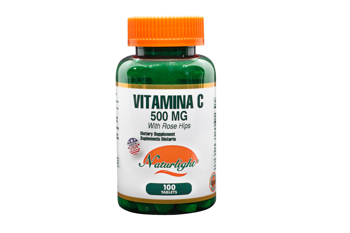 Vitamina C 500 mg 100 Tabletas – Naturlight