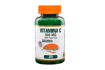 Vitamina C 500 mg 100 Tabletas – Naturlight